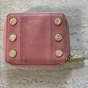 Hammitt 5 North pink sorbet Wallet with Gold Studs